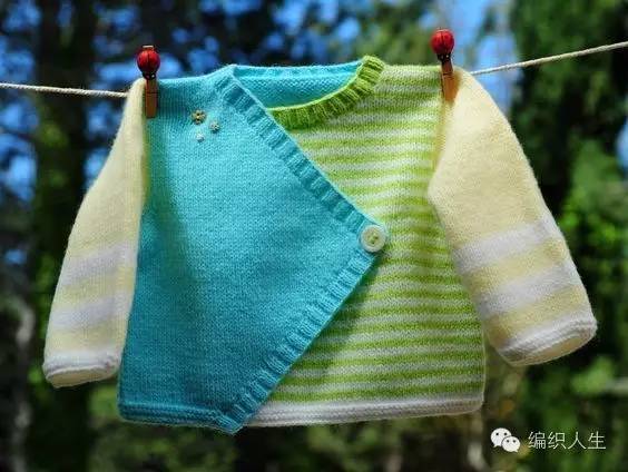 黑白条纹毛衣怎么编织,零线多色拼接毛衣图案