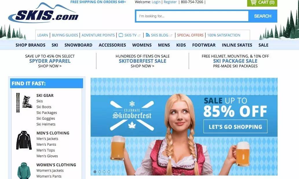 滑雪装备国外网站,海淘滑雪用品的网站