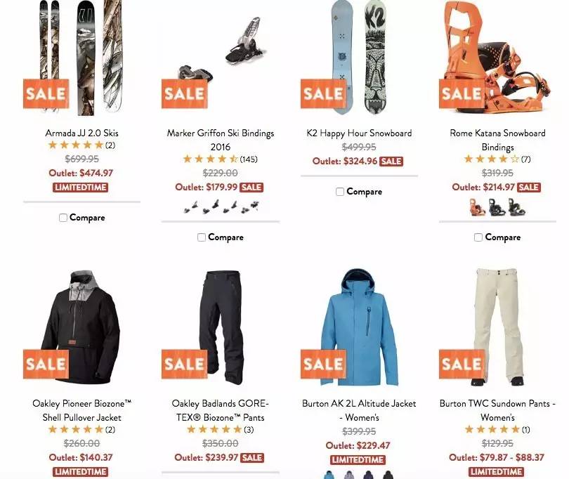 滑雪装备国外网站,海淘滑雪用品的网站