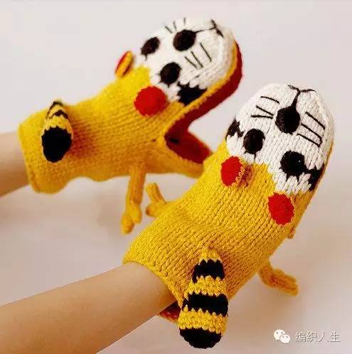 从手指头开始织的手套,怎么织5个手指头手套简单又好看
