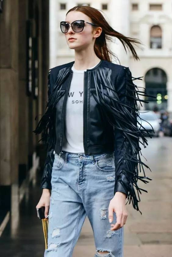 皮夹克祁同伟,赵丽颖穿红色皮夹克超酷