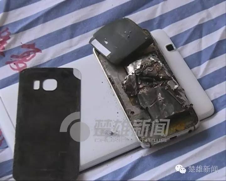 三星手机突然爆炸男子双眼被烧伤,三星发生爆炸事故