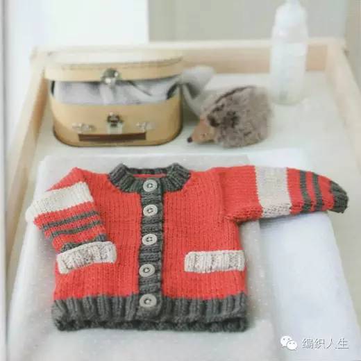 黑白条纹毛衣怎么编织,零线多色拼接毛衣图案