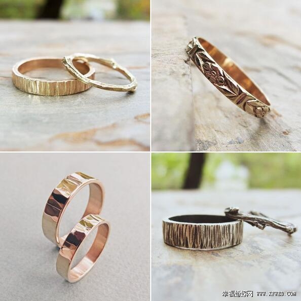 打造情侣对戒,纯手工制作金结婚对戒推荐
