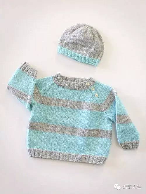 黑白条纹毛衣怎么编织,零线多色拼接毛衣图案