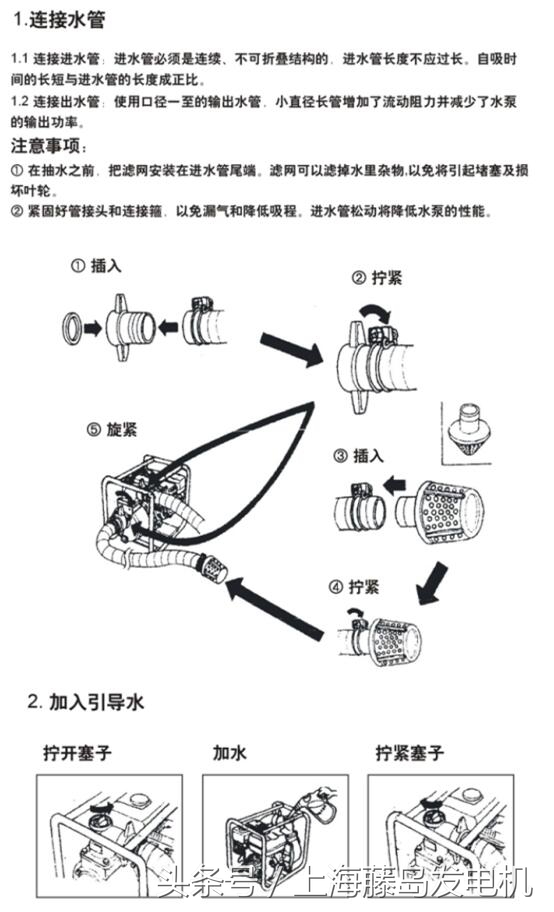 建设牌汽油抽水机使用方法,汽油抽水机使用视频教程