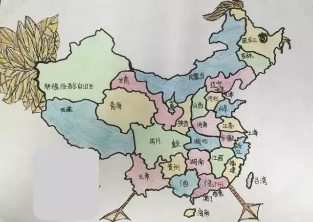 好看的中国地图,可爱得不要不要的