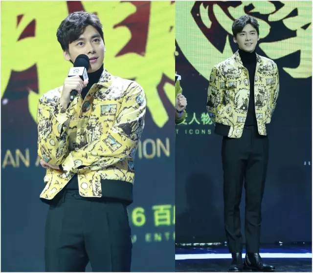 陈伟霆李易峰黑白配表演,李易峰陈伟霆出席活动西服