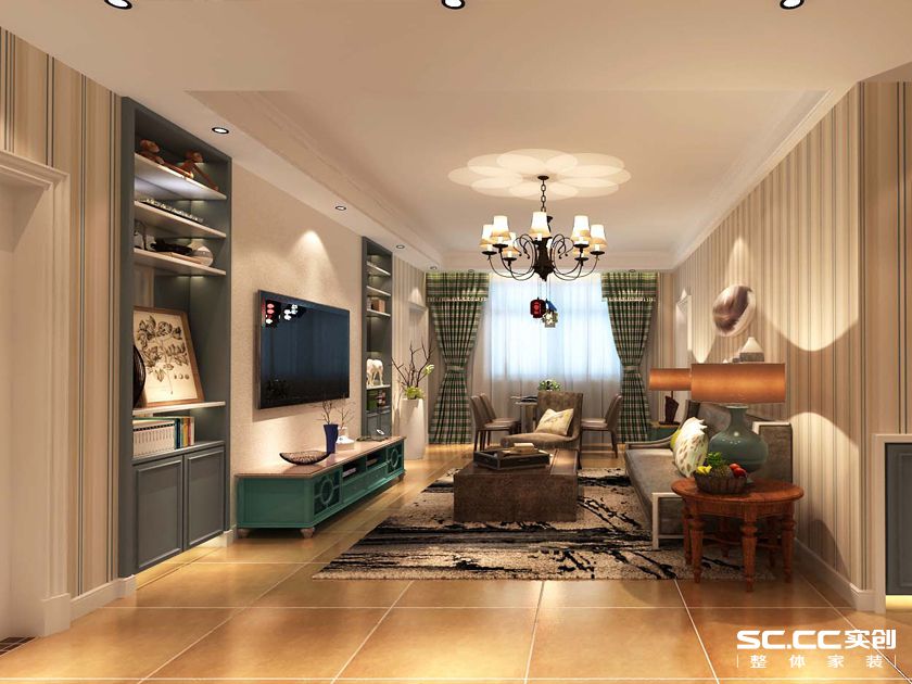 以舒适为向导，美式乡村风，中铁华胥美邦128㎡