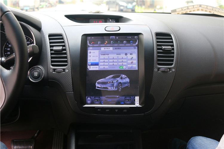 大屏中控的诱惑畅影起亚K3装10.4寸竖屏导航一体机