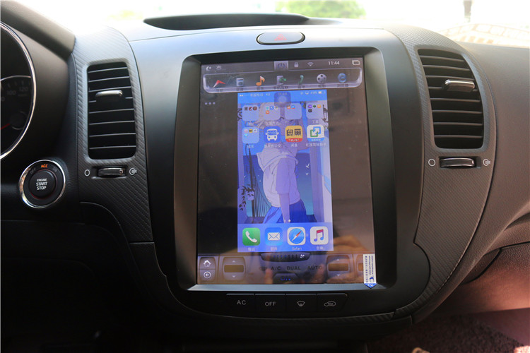 大屏中控的诱惑畅影起亚K3装10.4寸竖屏导航一体机
