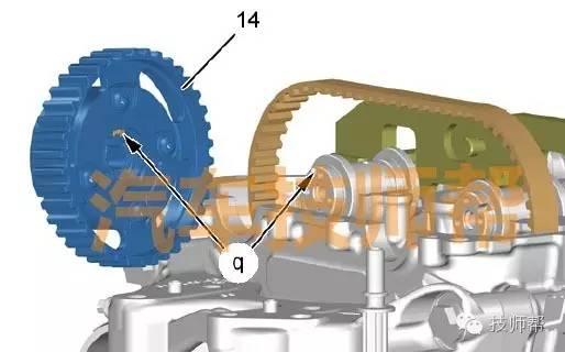 2011款新帕萨特正时皮带,新世嘉1.6正时皮带安装图