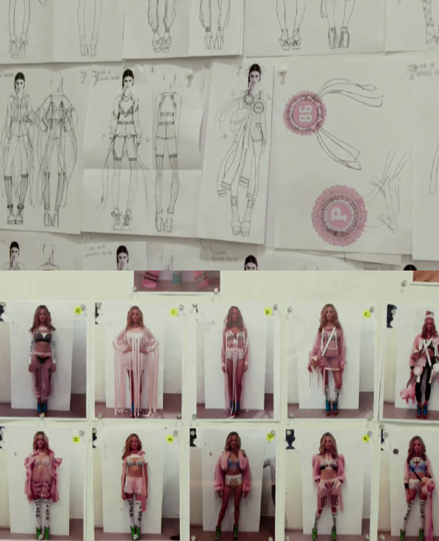 2017维密超模试妆照,维密超模后台试妆换装