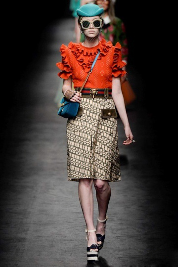 gucci古驰今年风格,古驰gucci2016春夏米兰时装周