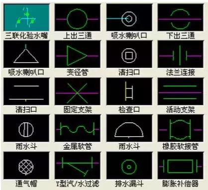 cad环保符号大全,环保cad制图