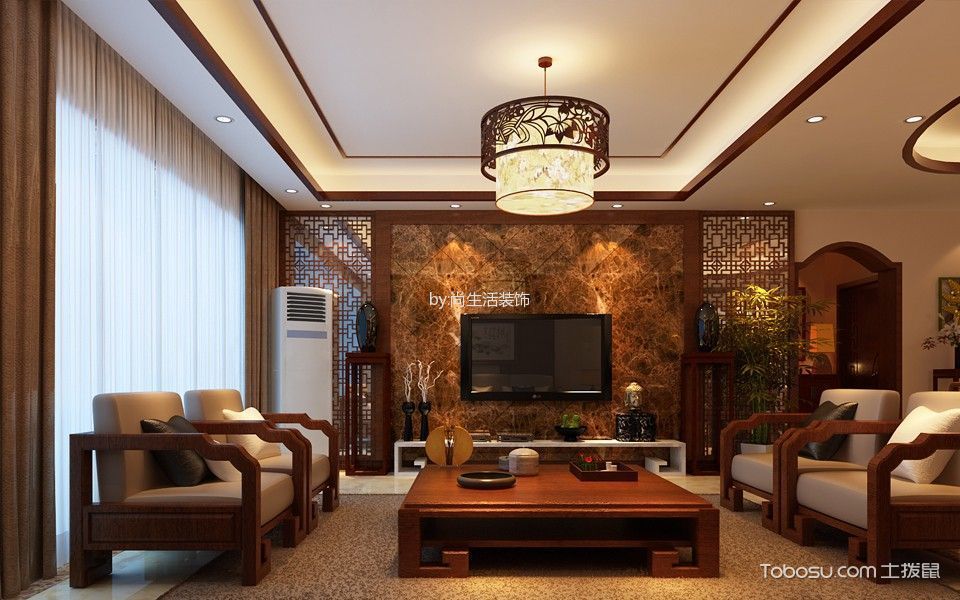 中式客厅隔断花格带柜,郑州中式花格隔断屏风