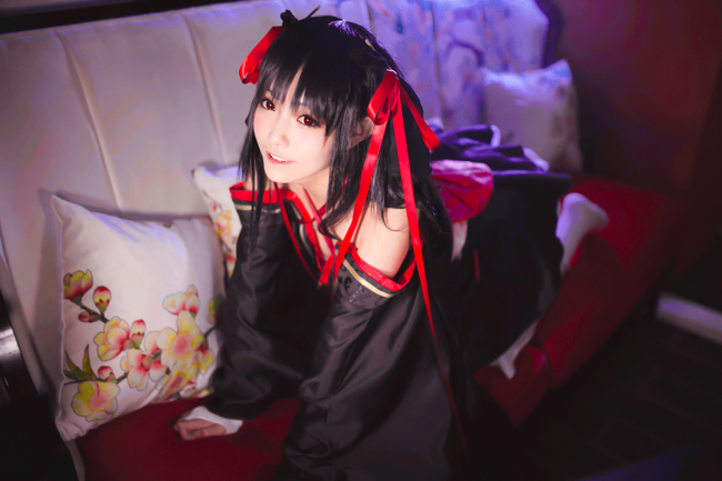 机巧少女cos图片,cos正片双人动作花怜