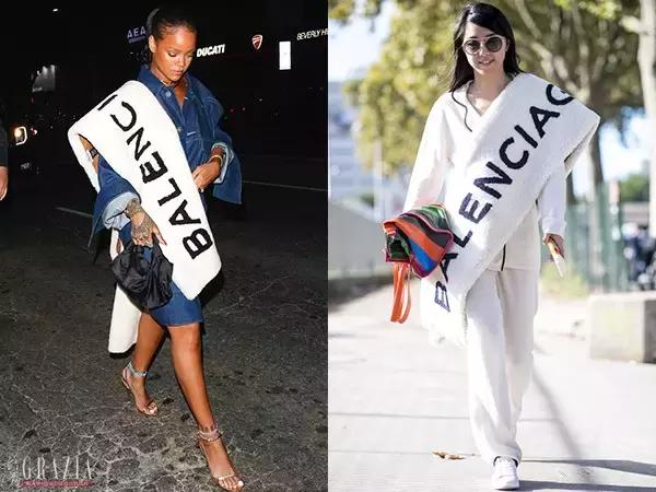 这天不冷不热,适合撩条毛披肩上!