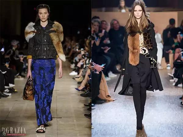 这天不冷不热,适合撩条毛披肩上!