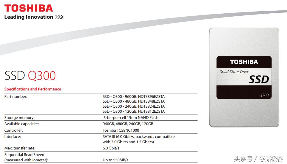 东芝q300测评,东芝q300固态硬盘128gmlc
