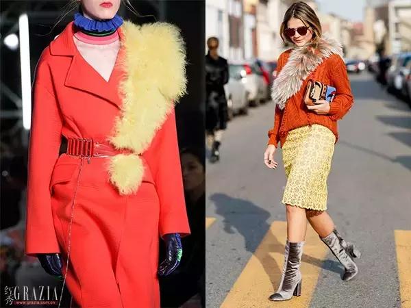 这天不冷不热,适合撩条毛披肩上!