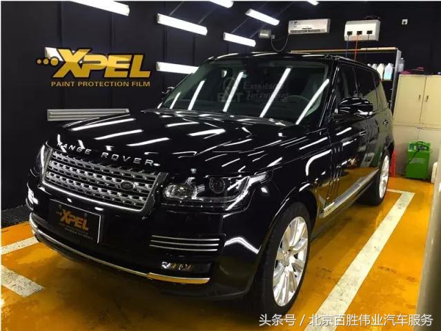 路虎揽胜新车到店施工XPEL漆面保护膜