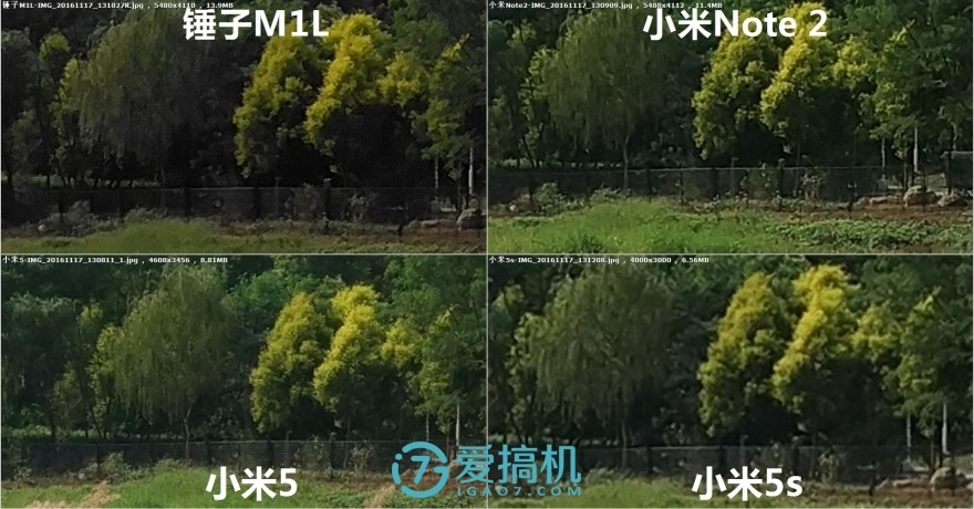 锤子m1l对比红米note4x,小米6x与锤子m1l