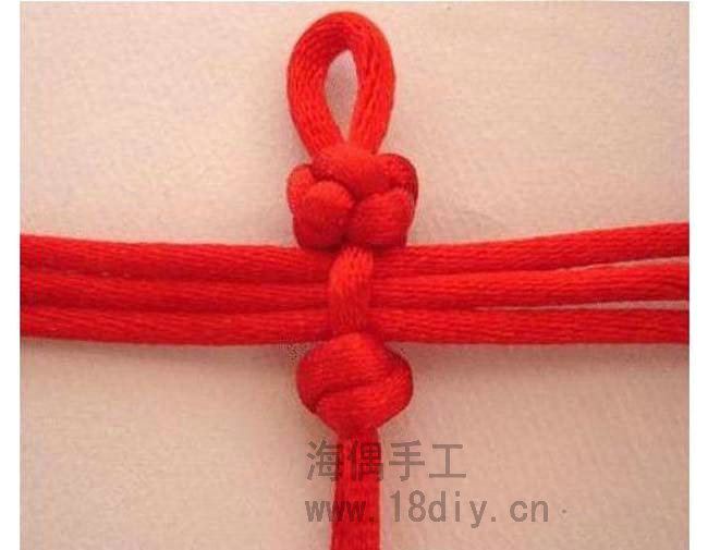 手链绳结打法教学中国结,手链的绳结怎么系金刚结