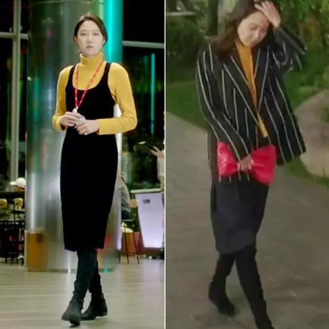 孔孝真同款棉袄,孔孝真穿搭灰色大衣