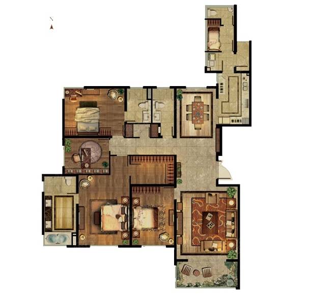 入户大堂是门面,华润地下车库入户大堂