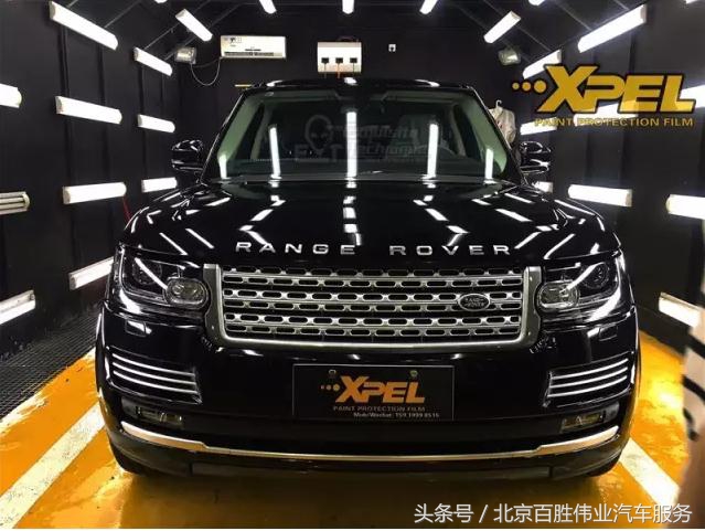 路虎揽胜新车到店施工XPEL漆面保护膜