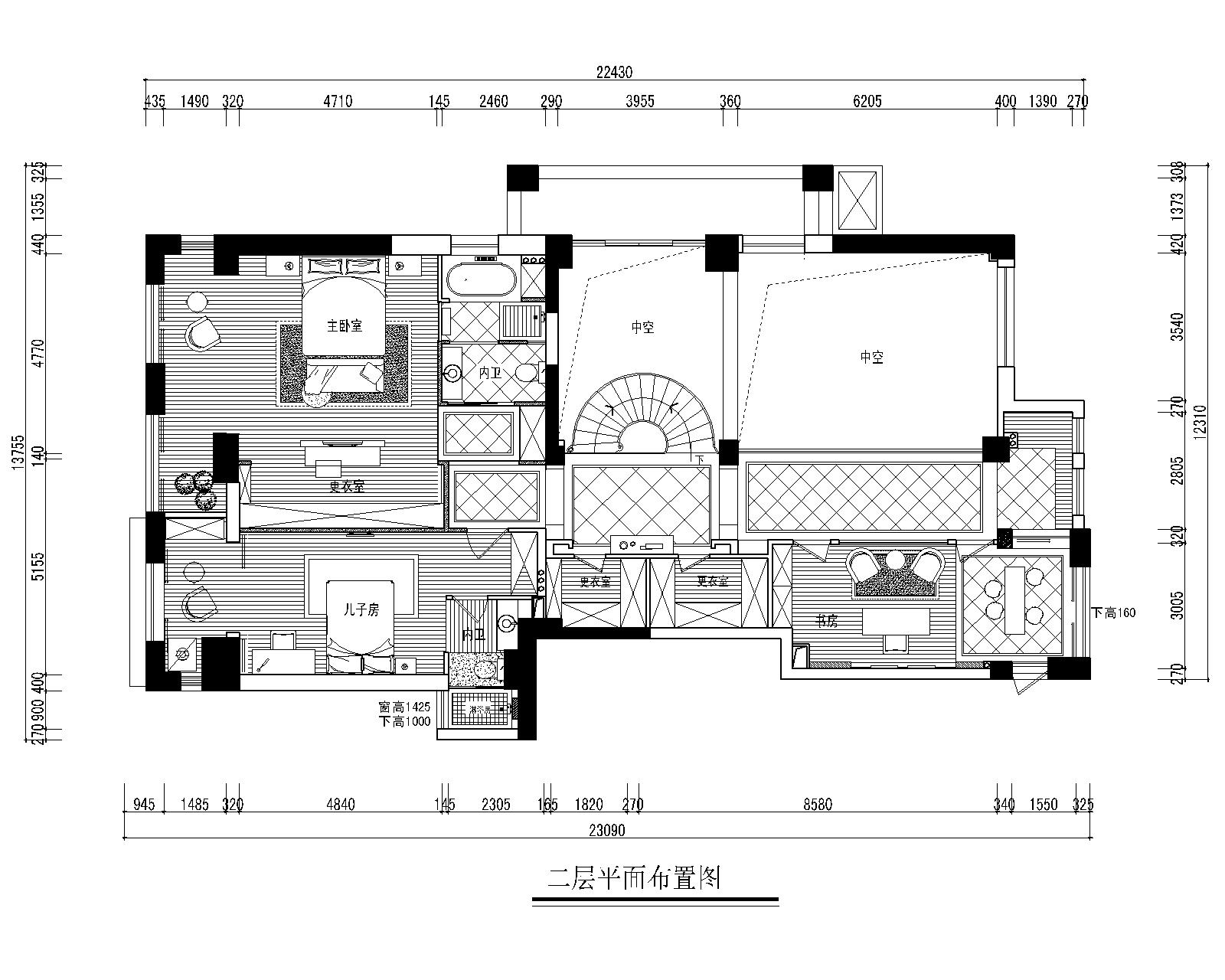 405平新中式轻奢别墅装修效果图,140平方别墅中式楼梯装修效果图