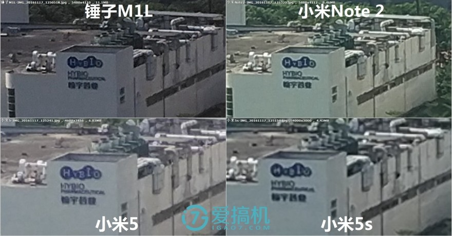 锤子m1l对比红米note4x,小米6x与锤子m1l