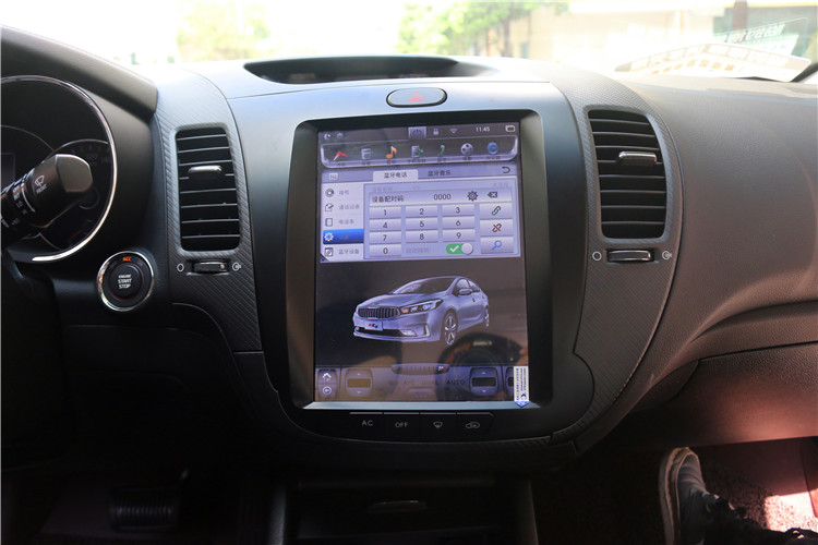 大屏中控的诱惑畅影起亚K3装10.4寸竖屏导航一体机
