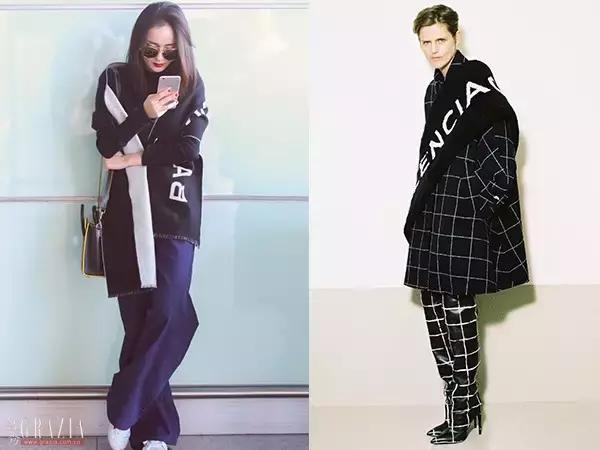 这天不冷不热,适合撩条毛披肩上!