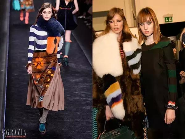 这天不冷不热,适合撩条毛披肩上!