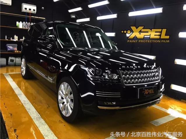 路虎揽胜新车到店施工XPEL漆面保护膜