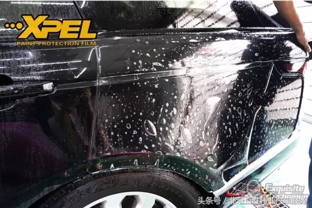 路虎揽胜新车到店施工XPEL漆面保护膜