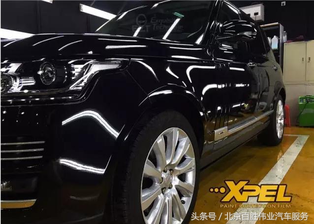 路虎揽胜新车到店施工XPEL漆面保护膜