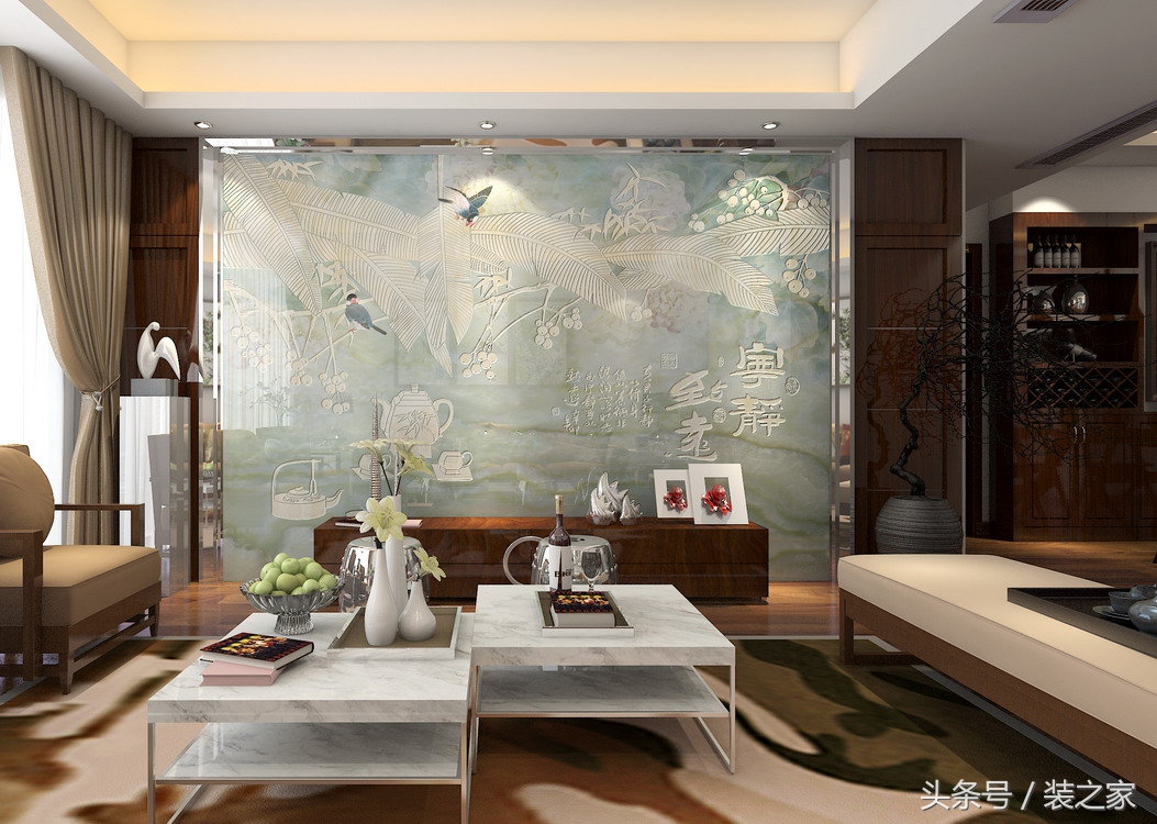 博弈彩雕艺术背景墙,佛山彩雕艺术背景墙