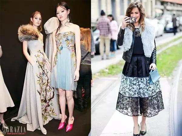 这天不冷不热,适合撩条毛披肩上!