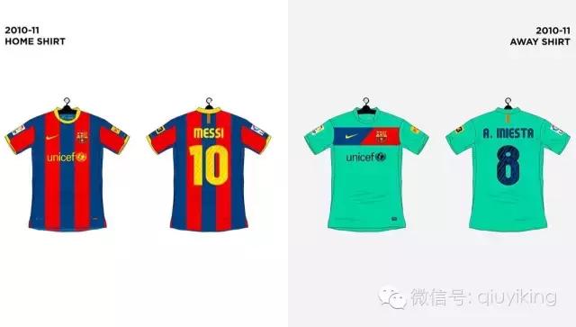 耐克巴萨2014,耐克球衣发展史