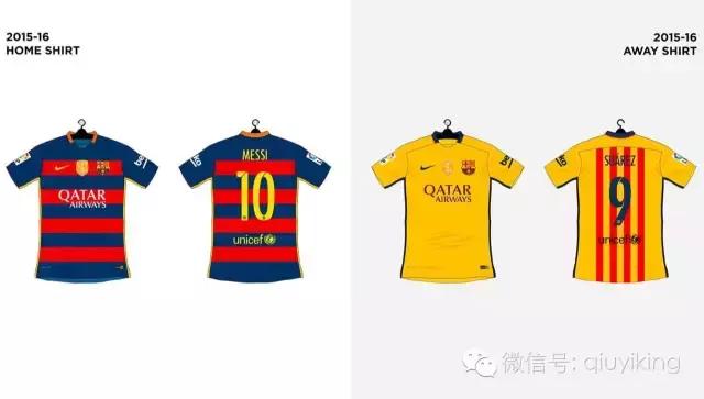 耐克巴萨2014,耐克球衣发展史