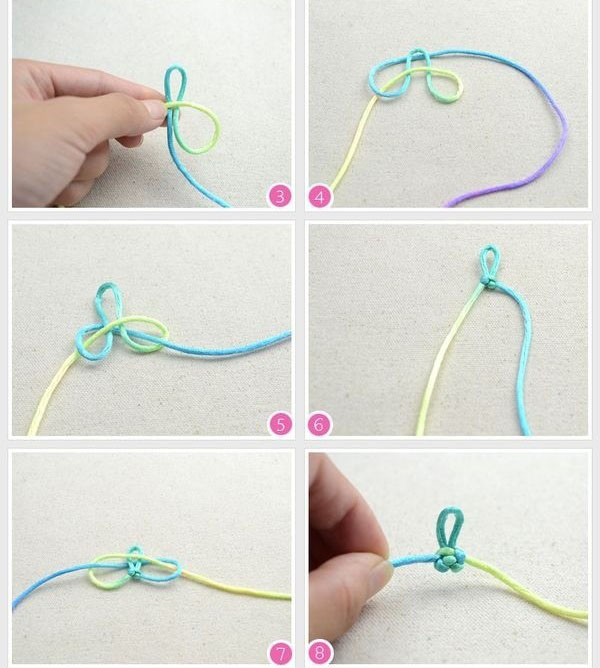 手链绳结打法教学中国结,手链的绳结怎么系金刚结