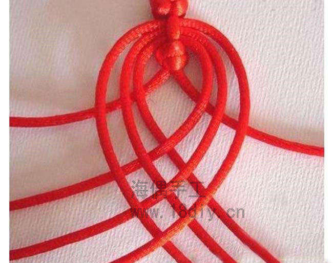 手链绳结打法教学中国结,手链的绳结怎么系金刚结