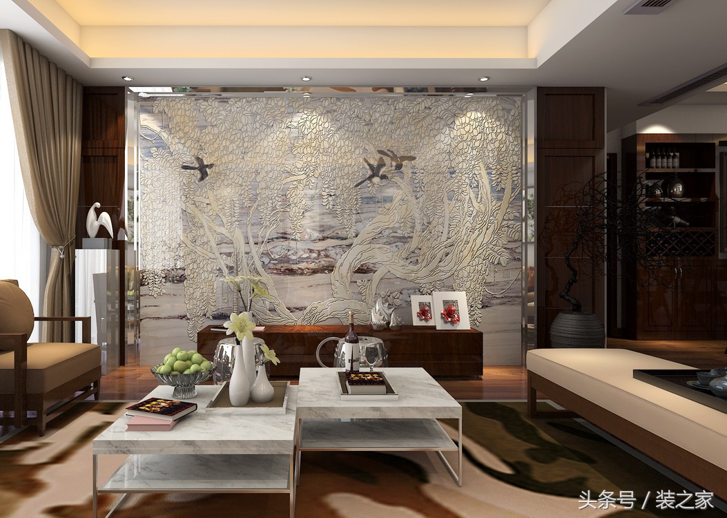 博弈彩雕艺术背景墙,佛山彩雕艺术背景墙