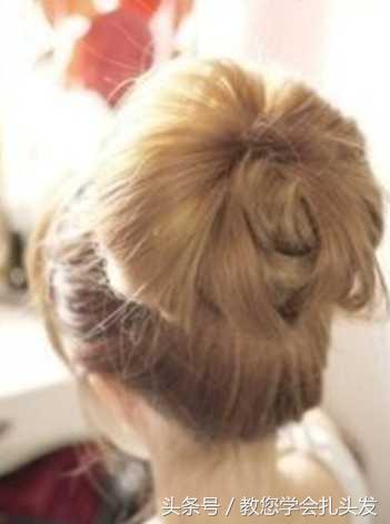 适合发量少的花苞头,日系花苞头