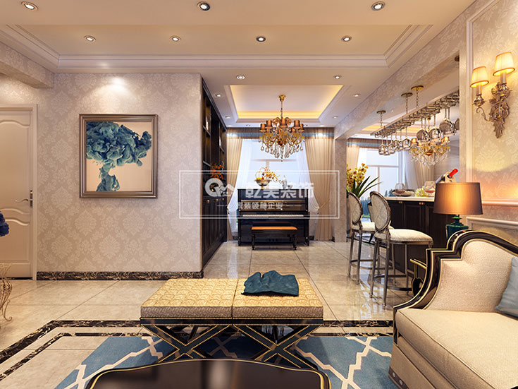 昆明博欣盛世户型图,昆明现代简约装修设计实景案例