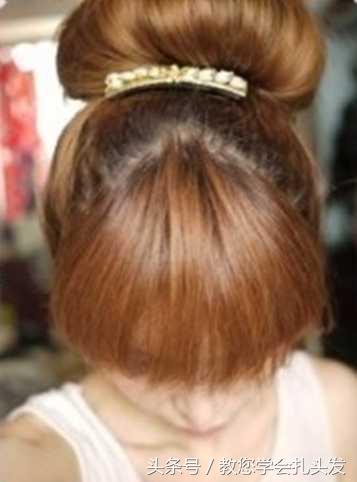 适合发量少的花苞头,日系花苞头