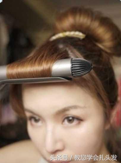 适合发量少的花苞头,日系花苞头